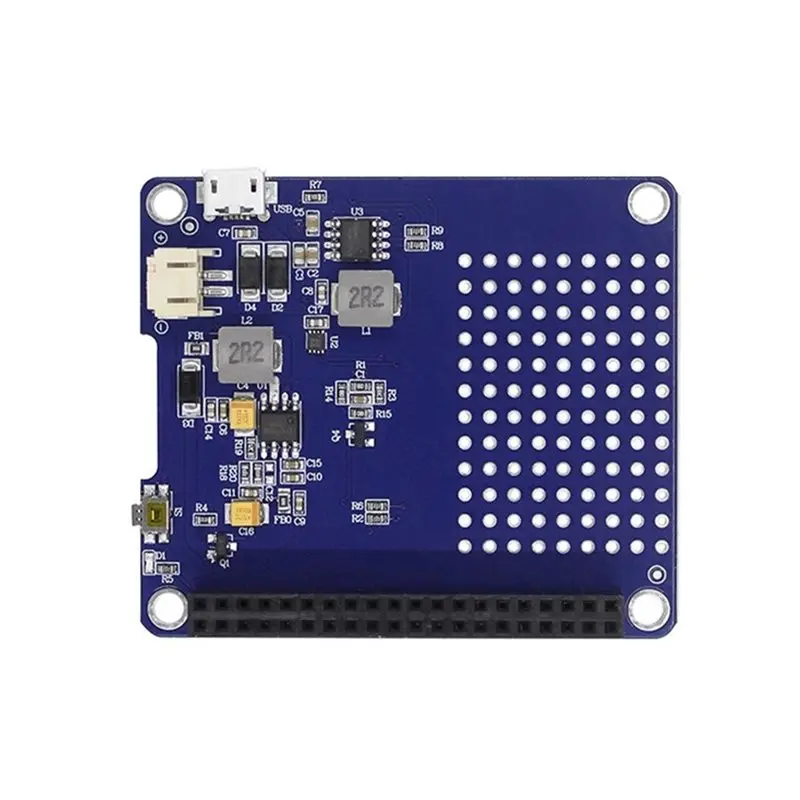 

New--For Raspberry Pi 4/5 UPS Extension Board Uninterruptible Power Supply HAT Lithium Battery Module Without Battery