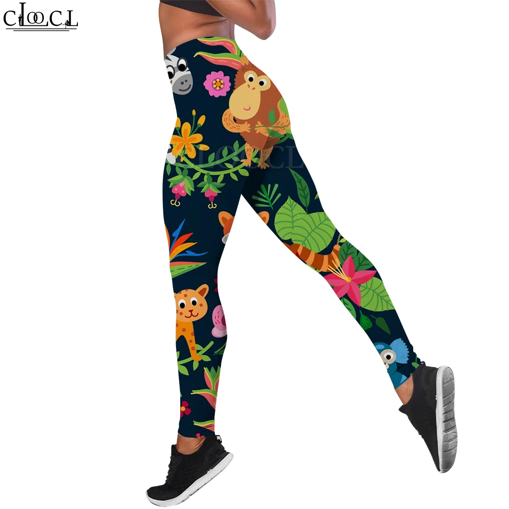 

CLOOCL Hawaii Women Legging Jungle Animals Pattern 3D Printed Casual Trousers for Female Gym Workout Outdoor Jogging Pants