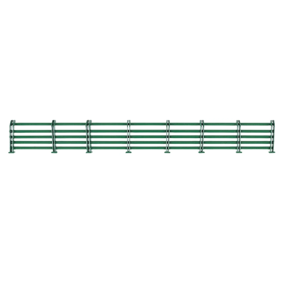 HO Scale Model Railroad Guardrail Set for Layouts Dioramas and Garden Decoration 1pc ABS Gray Dark Green 1/64 1/87