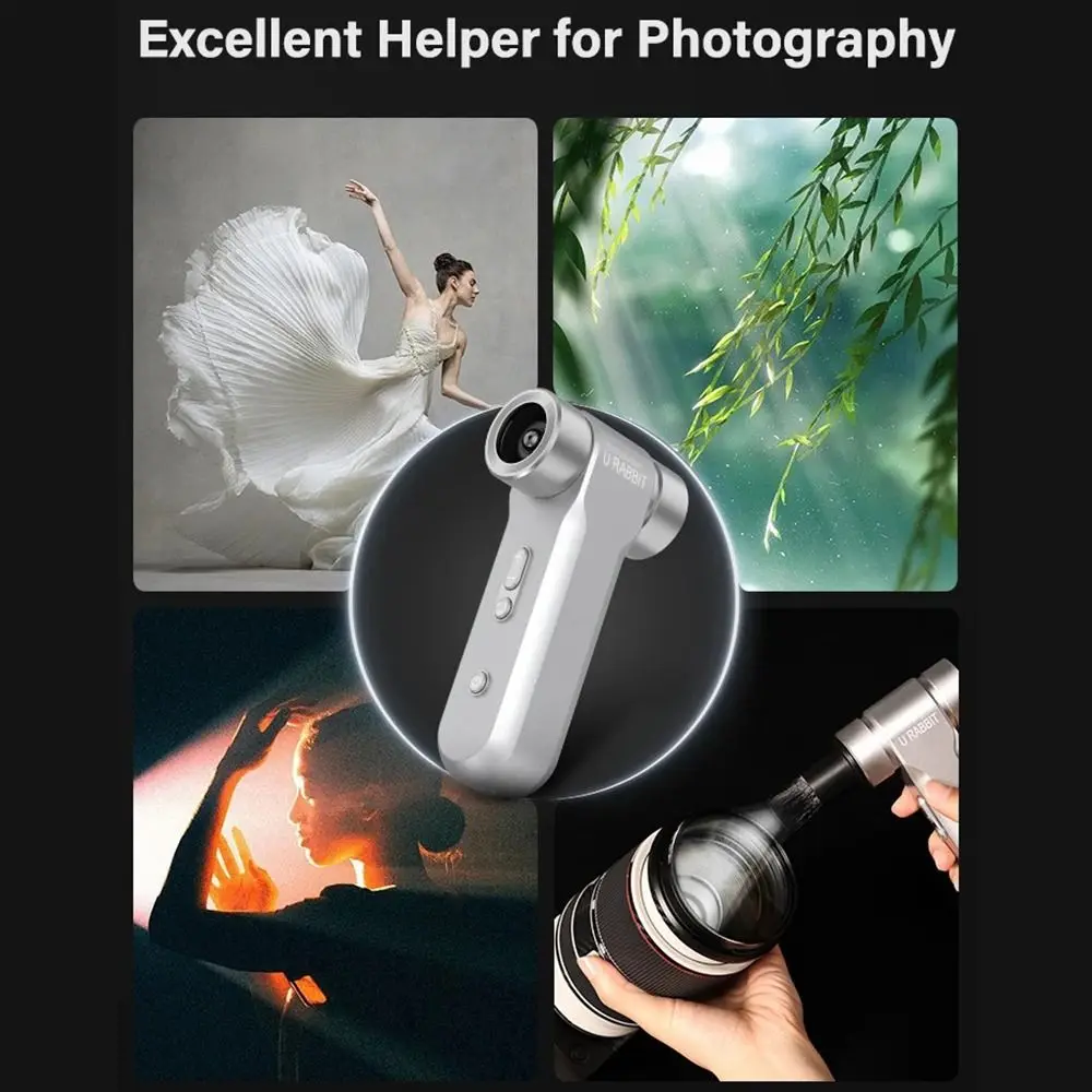 130000PRM Mini Turbo Jet Fan Brushless Motor with LED Light Violent Turbofan Quiet High Speed Power Air Duster Falling Leaves