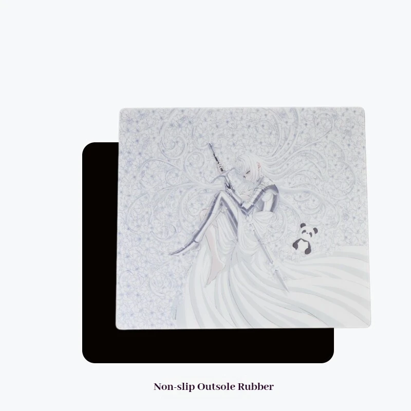 Uncle Panda P-Luckv1v2 Tempered Glass Mouse Pad For Male And