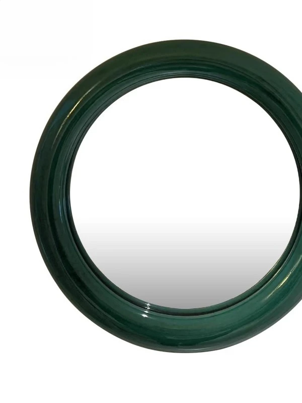 Round bathroom mirror high-strength explosion-proof led smart mirror simple modern green makeup mirror bathroom