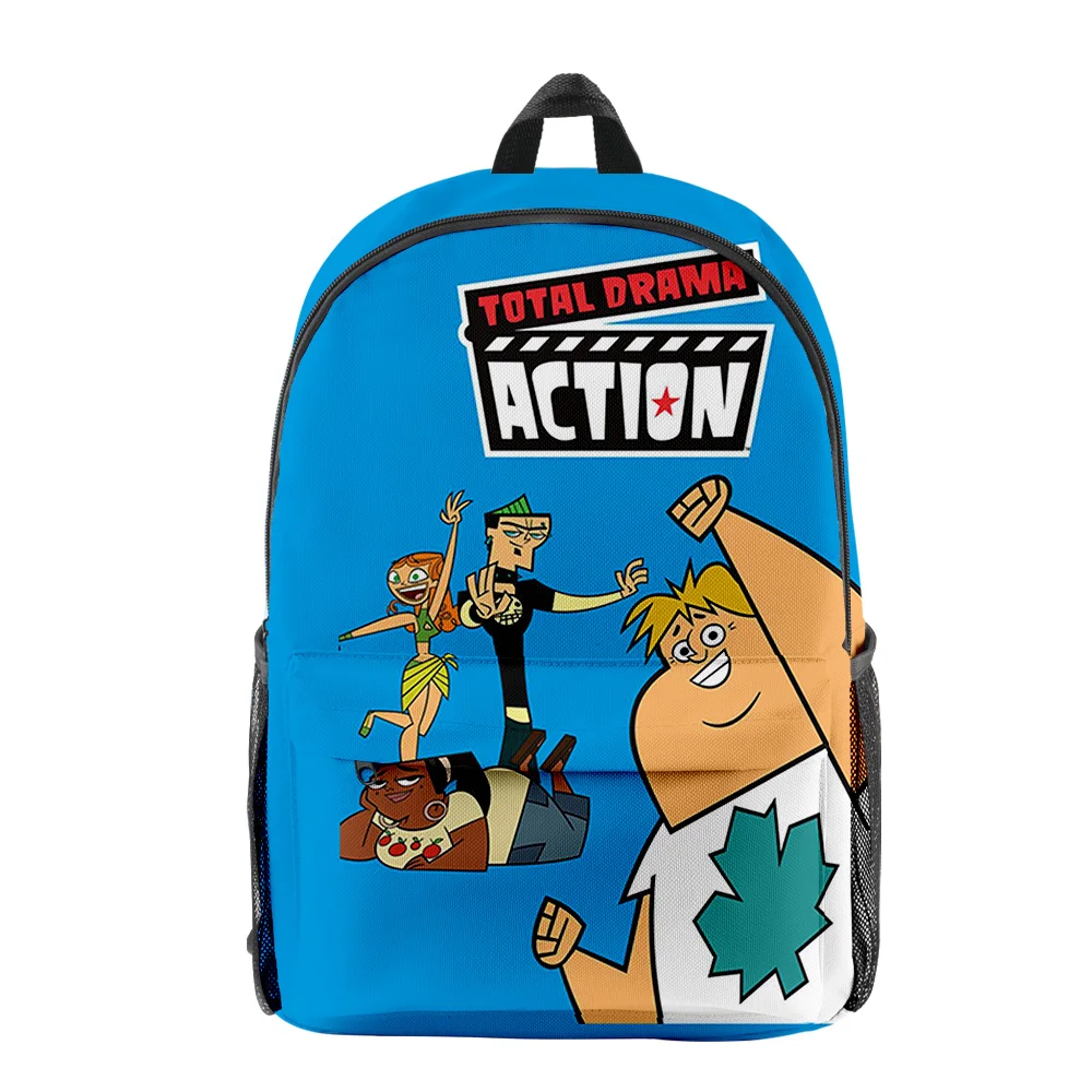 

Classic Popular Funny Total Drama pupil Bookbag Notebook Backpacks 3D Print Oxford Waterproof Boys/Girls Travel Backpacks