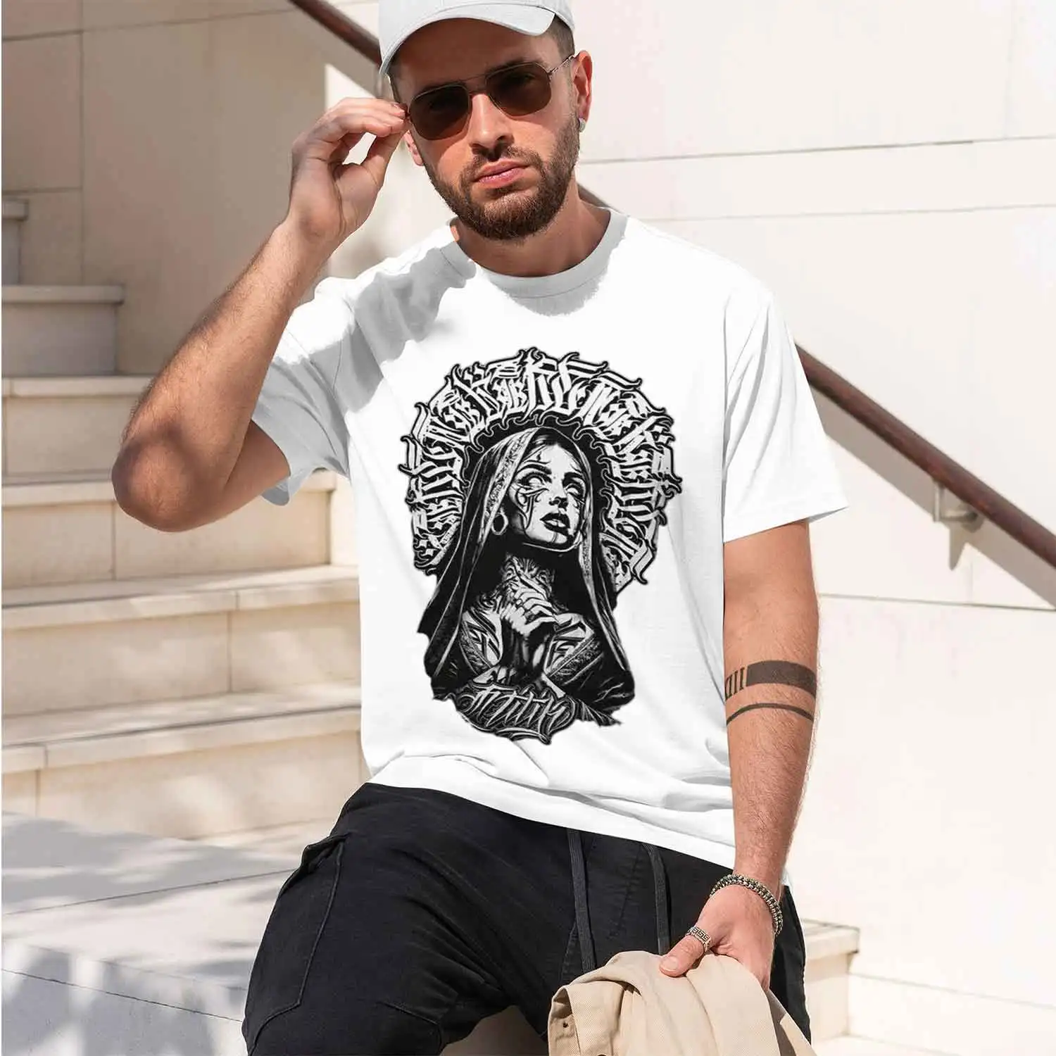 Sullen Pin Up Punk Street Life Goth Ameran Vintage Tattoo Mens Tee CREEP BADGE Men Summer Tee Short Sve Tee 2026 New Model Short