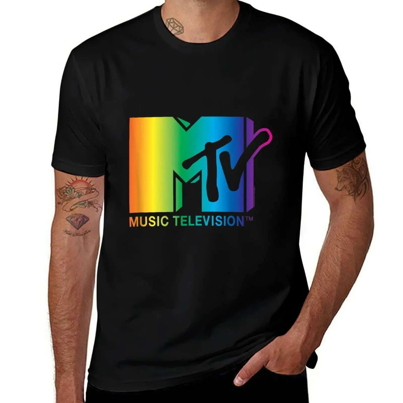 

Rainbow Logo T-Shirt t shirt man casual essential t shirt T-Shirt