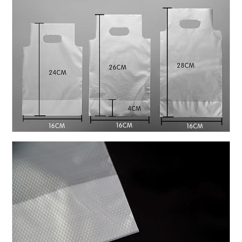 

100 Pcs Disposable Packaging Bag Handheld Coffee Container Bags Beverages Tote Pouches