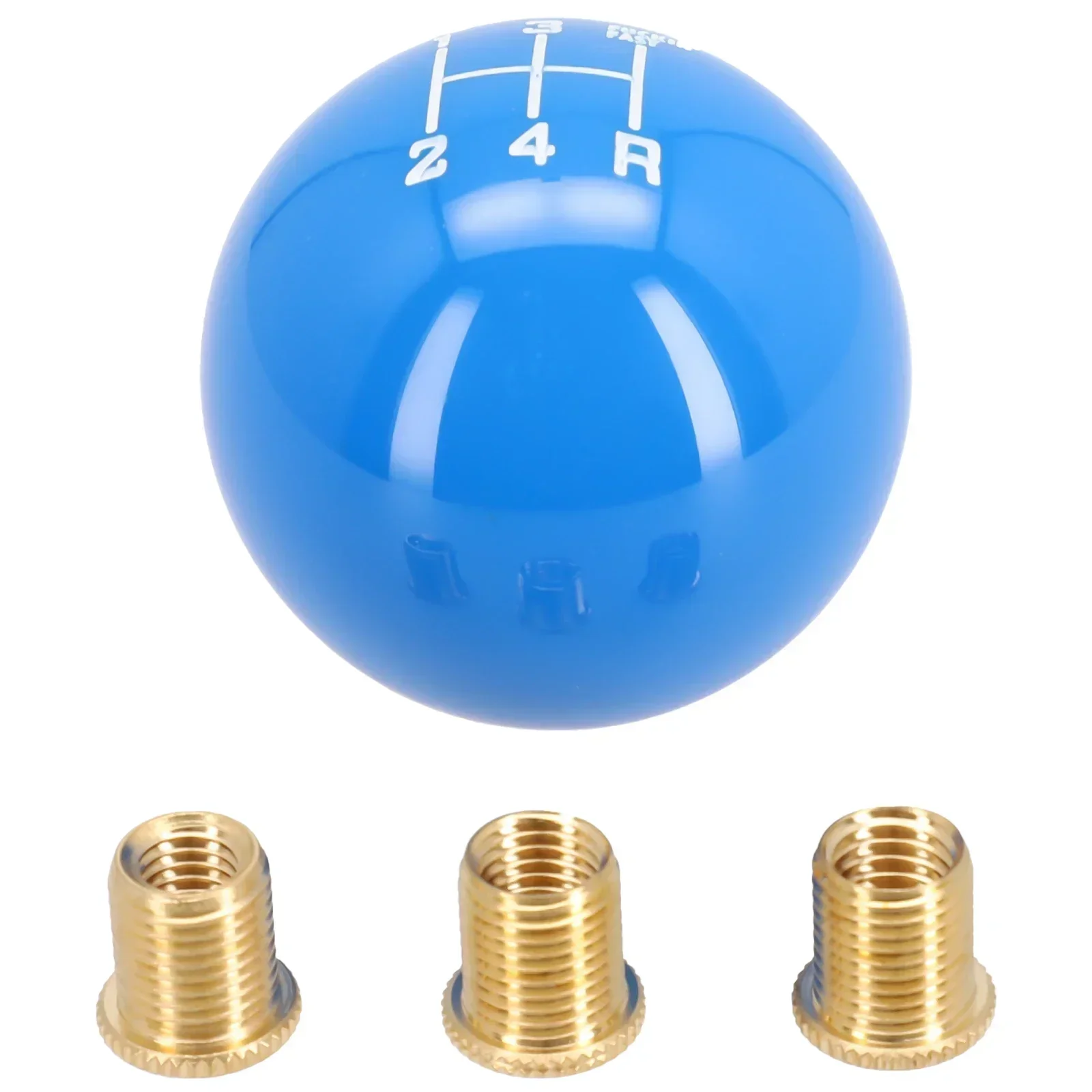 3 Thread Adapters Shift Knob Driving 1 Pc Black Diameter: 53.5mm Gear:5Speed Material: Resin White Condition: 100% Brand New image 5