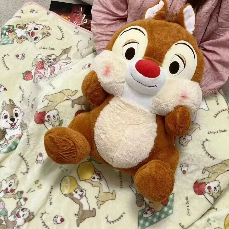 Disney bonito dos desenhos animados animehichiti super macio pelúcia boneca esquilo cama travesseiro decoração do quarto das crianças aniversário presentes de natal