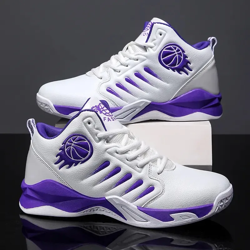 

Men's fashionable sports shoes with anti-slip soles, shock-absorbing and rebounding properties, basketball shoes