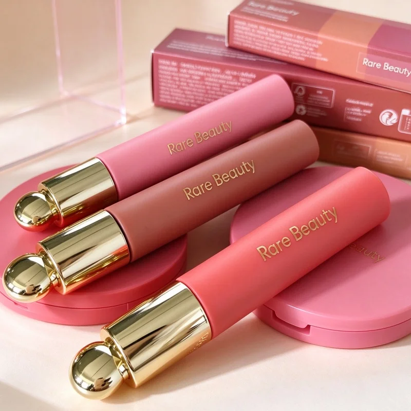 Popular RARE Beauty Makeup Lipstick Long Lasting Moisturizing Wonder Hope Honesty Happy Joy Small and Portable Powder Blusher