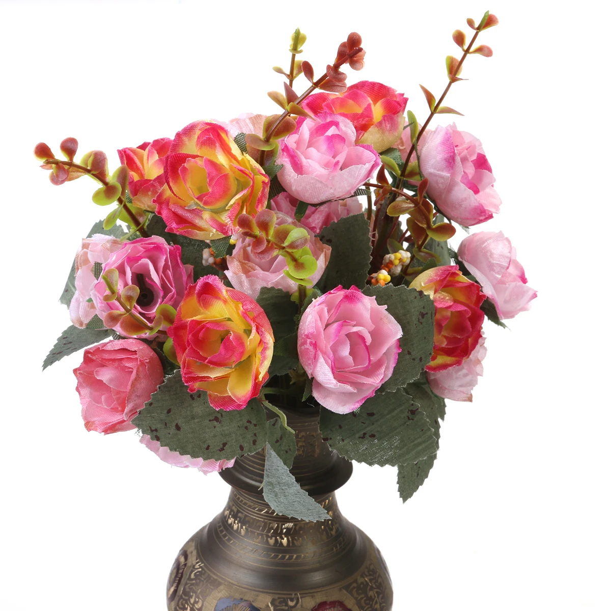 

Emerald for Bedroom Fake Flowers Bouquet Simulation Wedding Decor Valentine Engagement Vivid Imitation