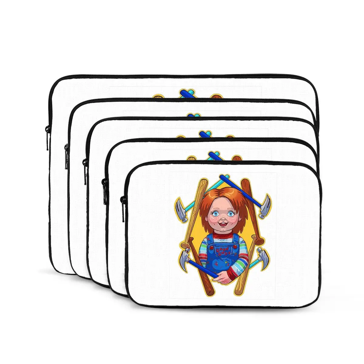 

Chucky Doll Notebook Laptop Bag Case Pouch Notebook Sleeve Cover Bag Tablet Shockproof Case Bag