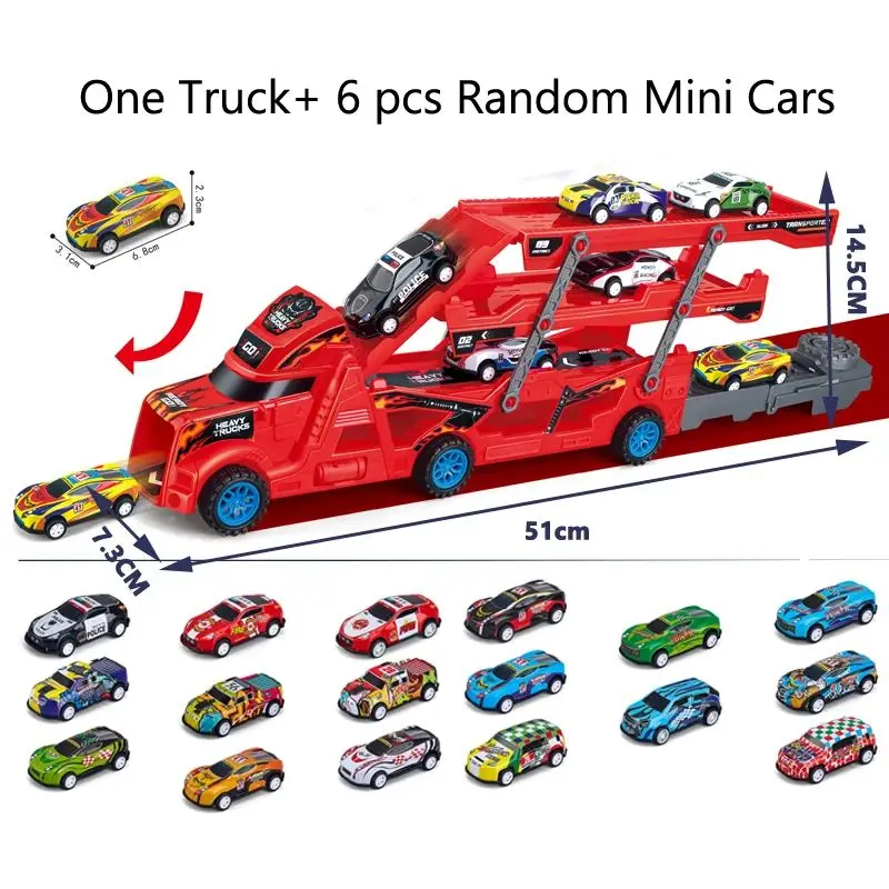Children's Simulated Special Police Toy Car，Send 6 Car，Halloween and Christmas Gifts for Boys and Girls