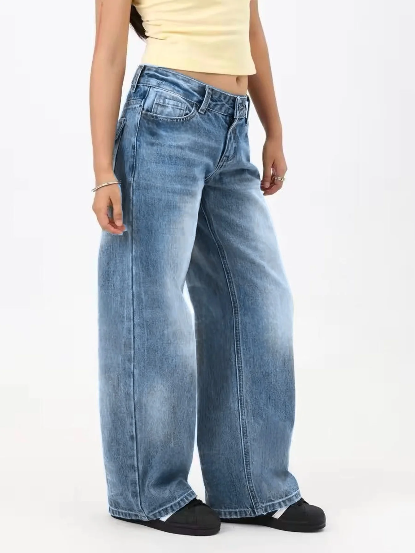Blue jeans pant for man original drip, Y2K slim style, comfortable everyday denim trousers JEANS pants for woman