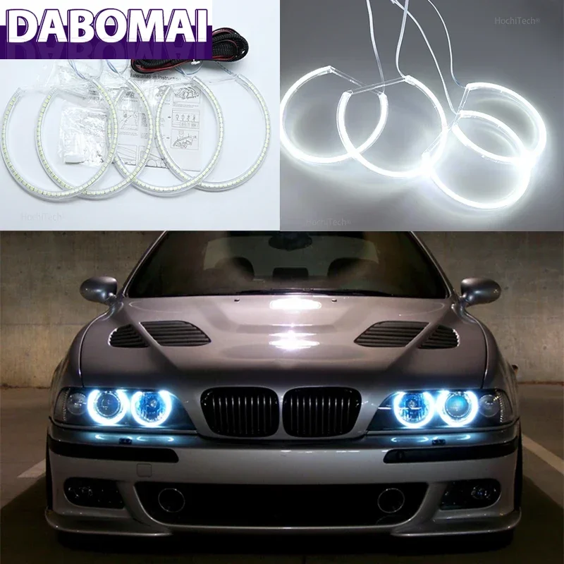 

Дневные ходовые огни DRL для BMW 5 серии E39 OEM 2001 2002 2003 Smd Led Angel Eyes Kit Отличное ультра яркое освещение