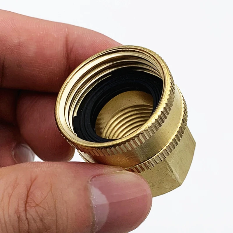 Garden Hose Caps Male Threaded Hose Cap 3/4 Inch Ght To 1/2 Inch Npt Water Hose Adapter Fitting With Rubber Gasket