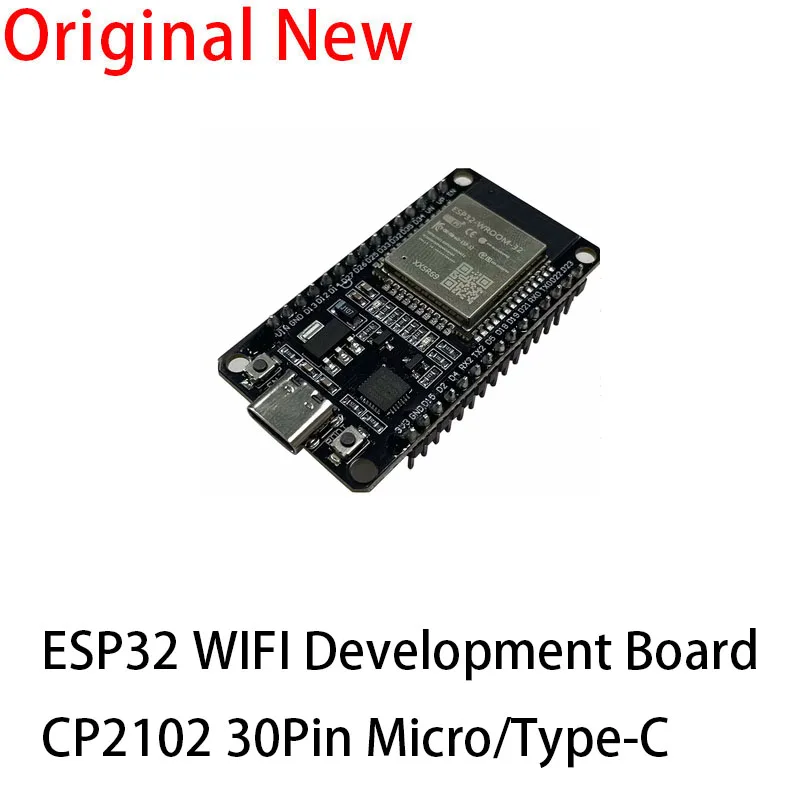 1PCS ESP32 Development Board 2.4G WIFI Bluetooth Module 30Pin CP2102 Micro Type-C Ultra-Low Power Consumption Dual Core ESP-32