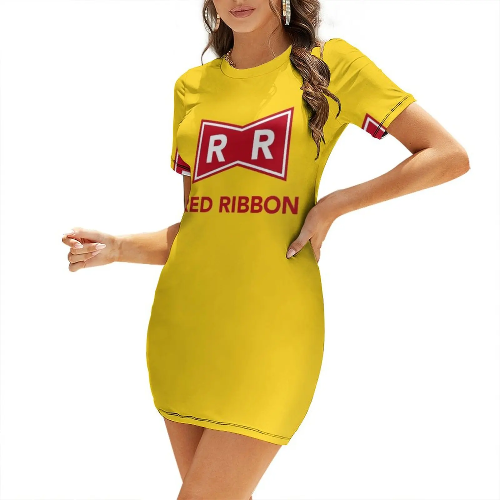 Red Ribbon Army. Android 13 Short Sleeved Dress dress for women summer Long dresses