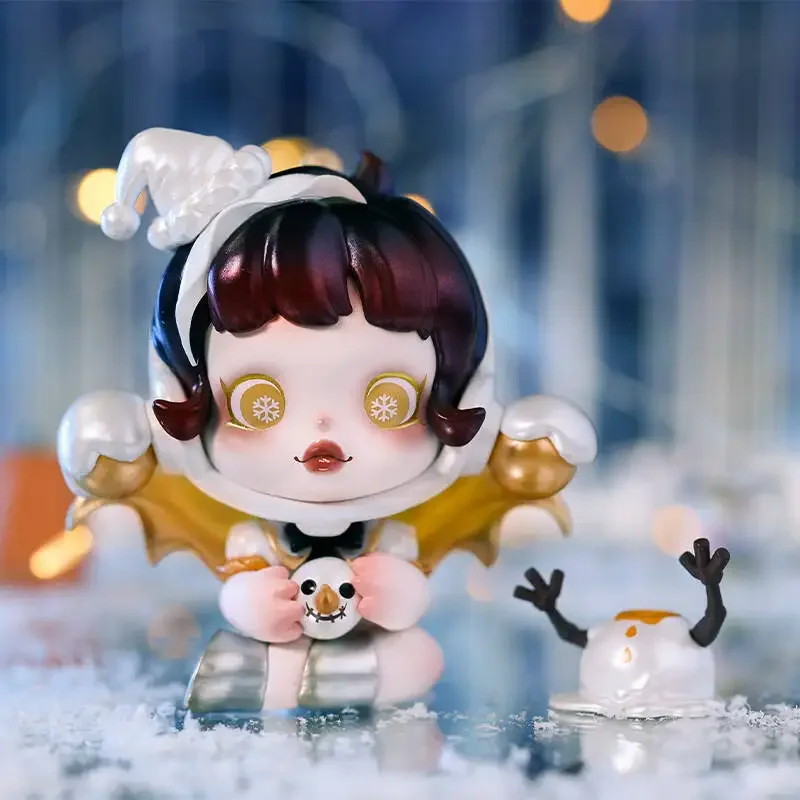 

Pop Mart SKULLPANDA Яркая Рождественская серия Слепая коробка Аниме Фигурка Угадай Сумка Орнамент Фигурки Настольные куклы Модель