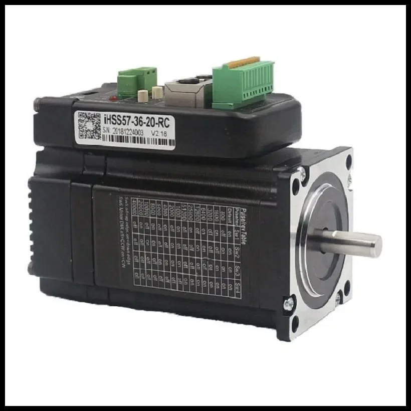 

CNC JMC Nema 23 2-Phase 2Nm 4.5A Integrated CANopen RS485 Modbus-RTU Stepper Motor & Driver for CNC Machine Kits IHSS57-36-20-RC