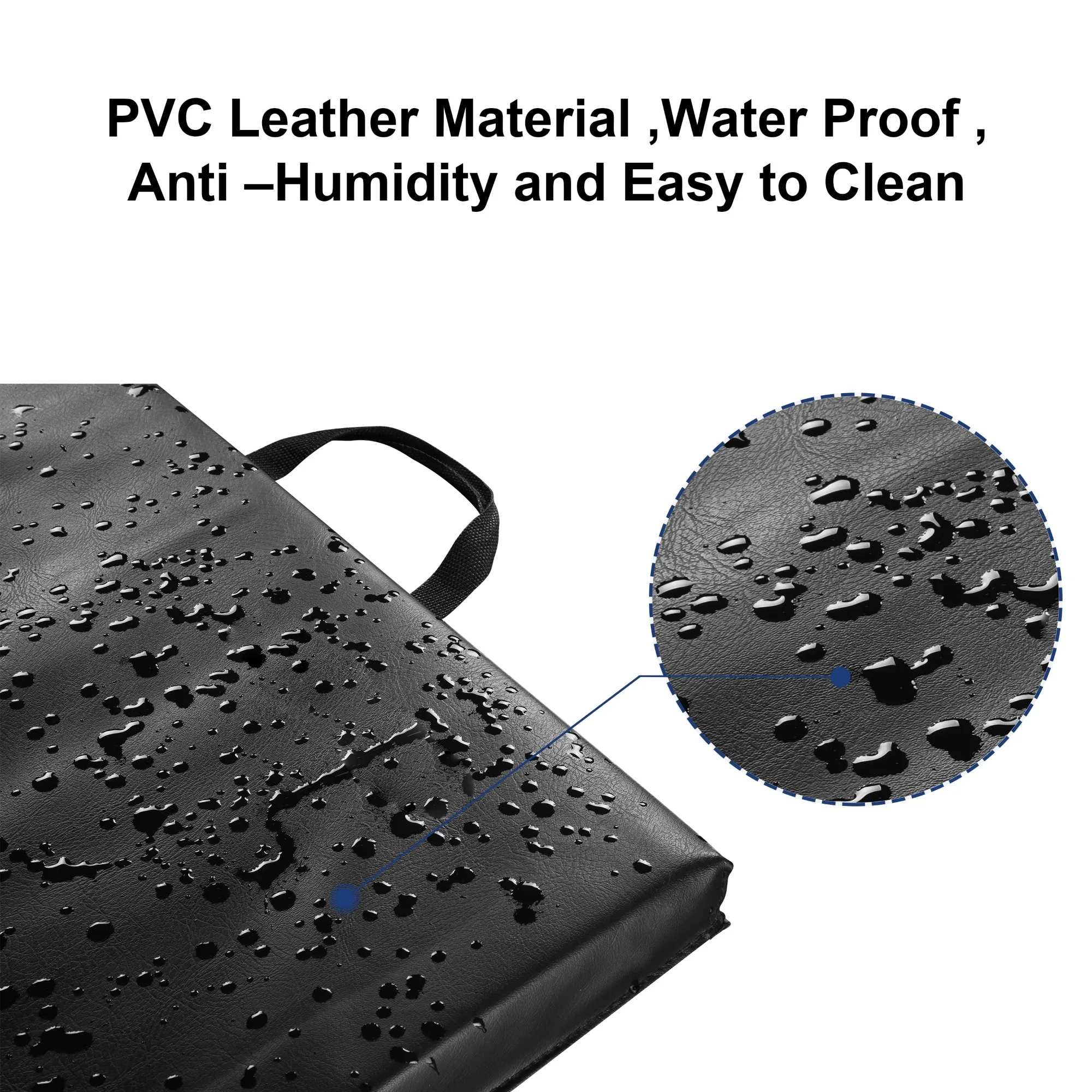 سجادة تمرين رغوية EPE عالية الكثافة قابلة للطي بأربعة أقدام × 6 أقدام، أسود، سمك 1.55 بوصة