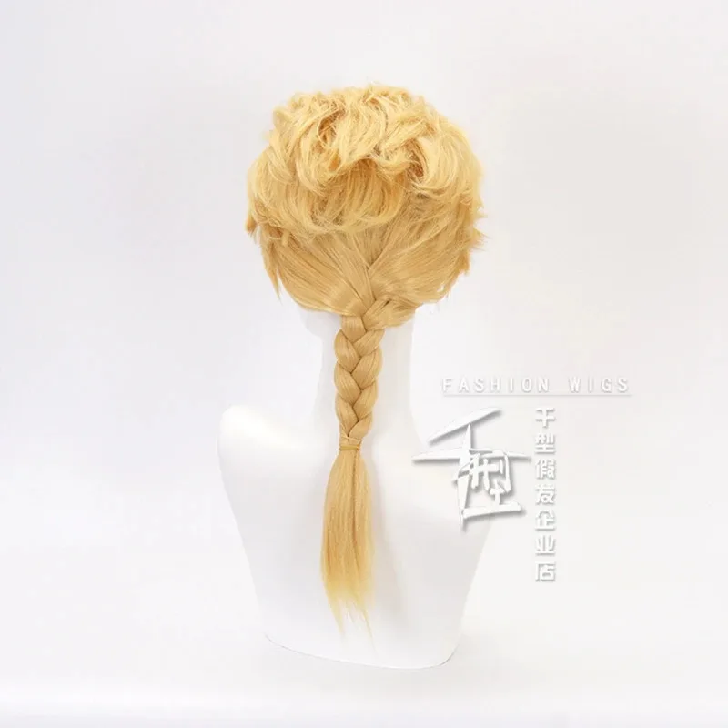2025 New Giorno Giovanna JoJo Bizarre Adventure Cosplay Golden Braided Oversized Curls Wig Halloween Party Role Play W ♥★♥☆❤