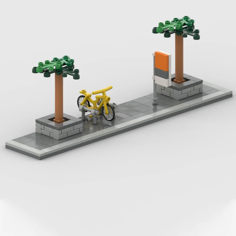 

105 шт. MOC Мельбурн модульный автобус стоп городской транзит DIY модель строительные блоки игрушки на день рождения подарок