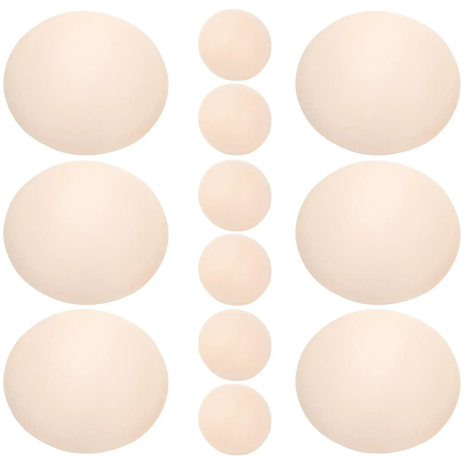 

Sponge Bra Pads 3 Pairs Replacement Round Thin Section Thick Bra Inserts Pad Padding Breathable Anti Slip Reusable