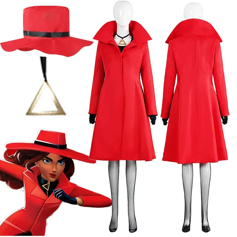 Dov'è Sandiego Carmen Cosplay Fantasy Abbigliamento Costume da cartone animato Travestimento Donne adulte Gioco di ruolo Fantasia Abiti da festa mj: 3