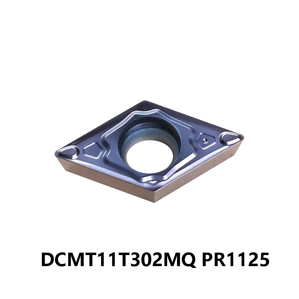 DCMT32505MQ Original DCMT 11T302 DCMT11T302 DCMT11T3 MQ 55° Blade DCMT11T302MQ PR1125 Carbide Inserts CNC Lathe Cutter Turning