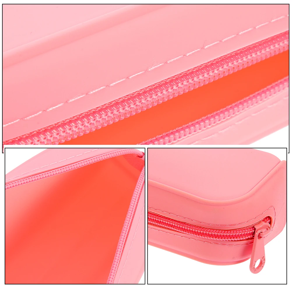 

2 Pcs Candy Color Pen Bag Affordable Pencil Case Aesthetic Special Creative Pouch Cute Silica Gel