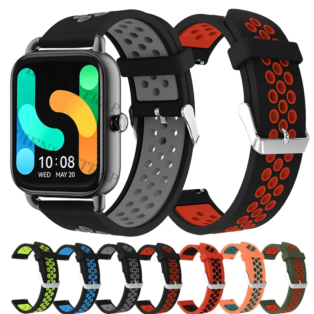 

Силиконовый ремешок для часов Haylou RS4 Plus, 20 мм 22 мм, спортивный браслет из ТПУ, браслет для Haylou GST RT2 RS3 LS04 LS02