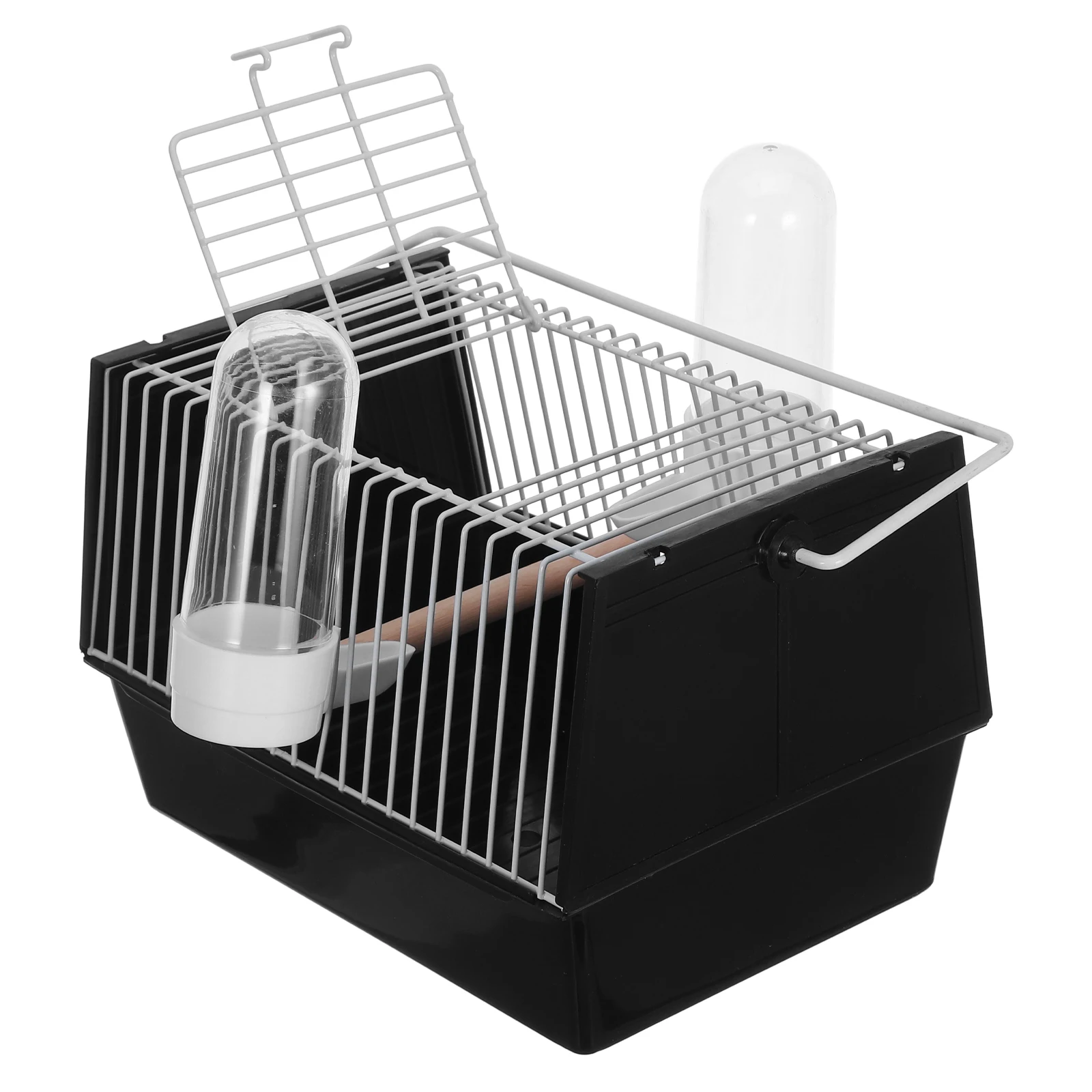 

1pc Portable Bird for Small Birds Durable Plastic Pet Cage Travel Carrier Handheld Cockatiel Mini Feeding Cage Bird Nest Pet