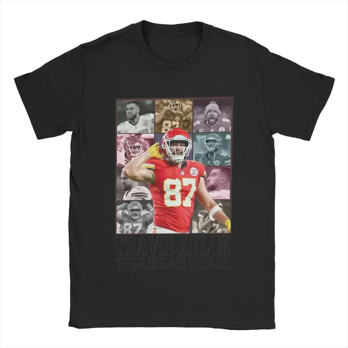 Travis Kelce The Eras Tour Shirt Vintage Travis Kelce T Shirts for Men 100% Cotton T-Shirts Classic Tees Short Sleeve Clothing