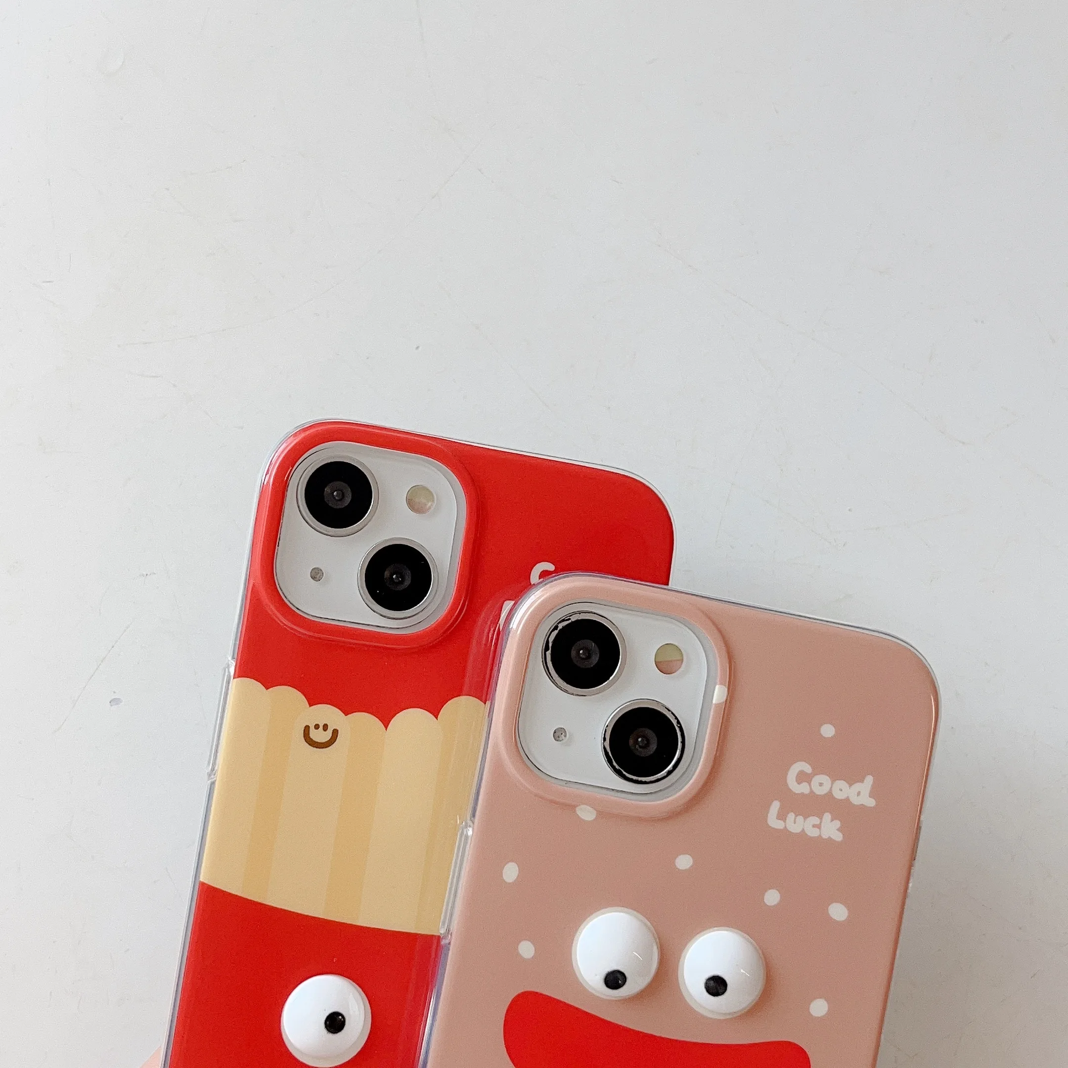 Double sided IMD 3D French fries burger pattern for iphone 14Pro 14Promax 14 13Promax 13Pro 13 11 12Pro 12 12Promax soft shell