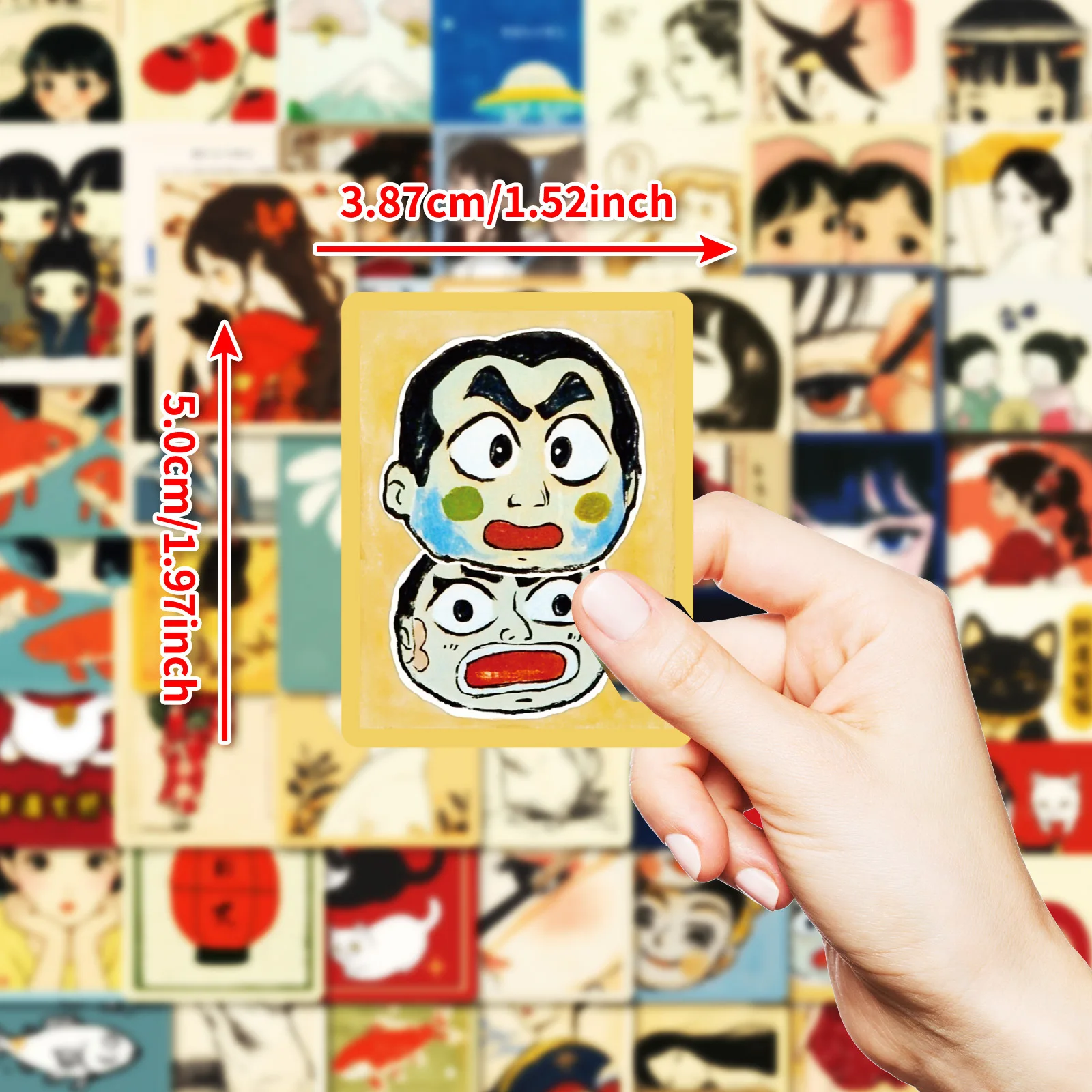 10/30/50pcs Vintage Classic Japanese Anime Scrapbook Stickers DIY Diary Laptop Luggage Skateboard Graffiti Decal Classic Toys