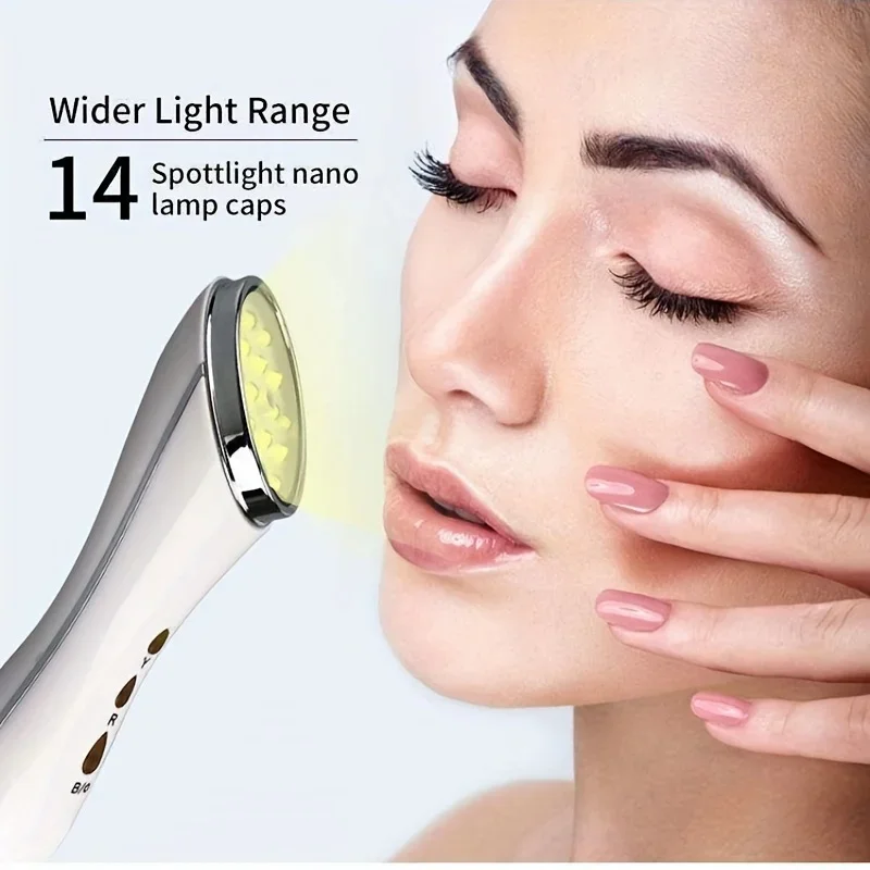 3 em 1 led dispositivo de varinha de cuidados com a pele multifuncional instrumento de beleza facial portátil elétrico importador micro-corrente endurecimento levantamento