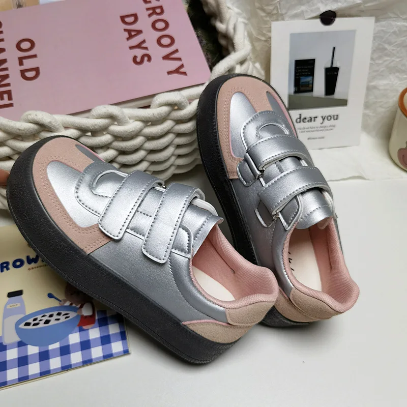 

Fashion Tennis Female Spring New Women Flat Walking Platform Shoes Spring Comfort Casual Shoe Chaussure Femme Mujer Hook Loop