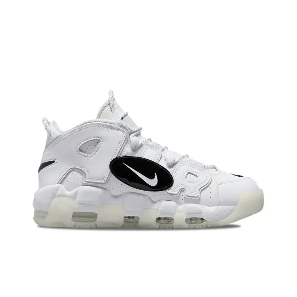 Original Nike Air More Uptempo Pippen Unisex Women Men Basketball Retro Casual Mid Tennis Shoes Sneakers  DQ5014-100