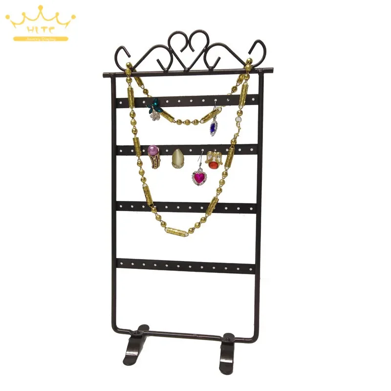 48 穴ディスプレイラックメタルスタンドホルダークローゼット宝石のイヤリング主催者包装 & ディスプレイ卸売