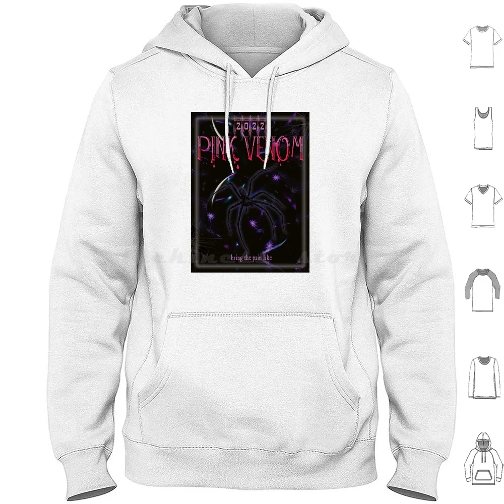 Sudadera con capucha Pink Venom-Bring The Pain, de algodón, manga larga, Pink Venom, Pink Venom Jisoo, Kpop, Born Pink, Bp, Taste That Pink Venom