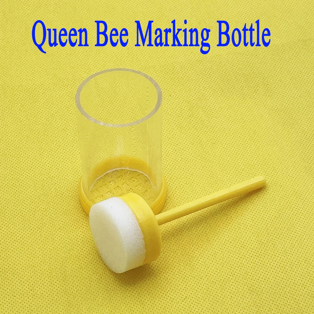 

Beekeeping Queen Bee Marker Bottle Plastic Push Recognition Virgin Marking Identification Fix Box Tool Farm Apiculture Supplies