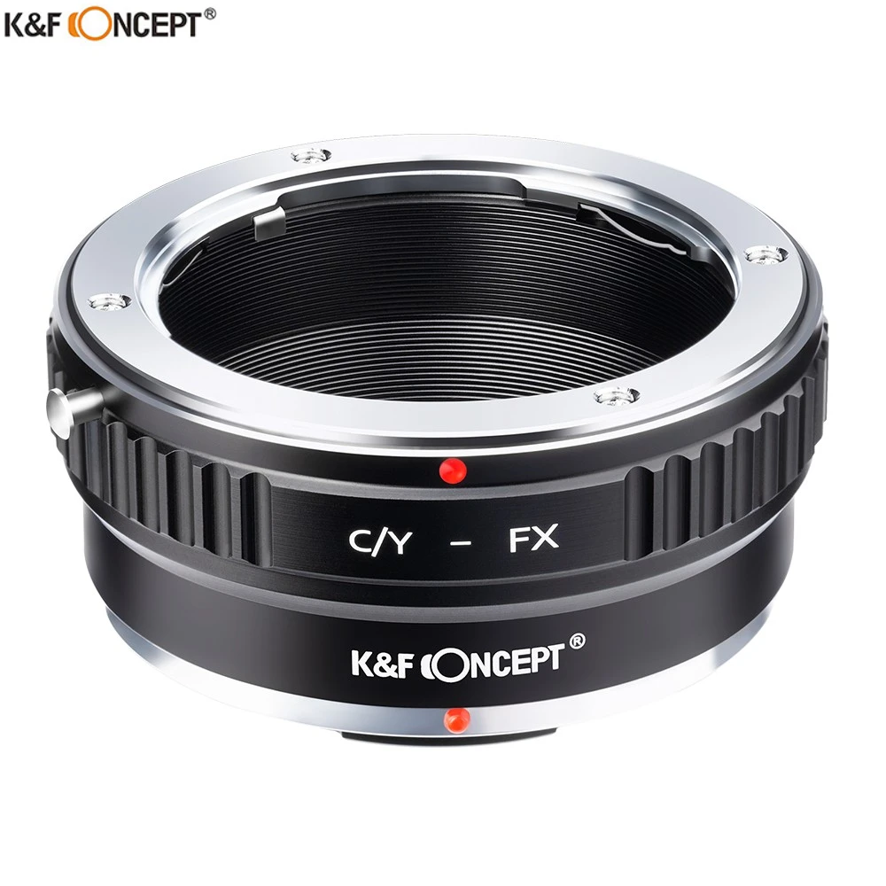 K&F Concept C/Y-FX Lens Adapter Ring for Contax/Yashica Lens to/for Fuji Xpro1/X-E1 Camera Body Free Shipping