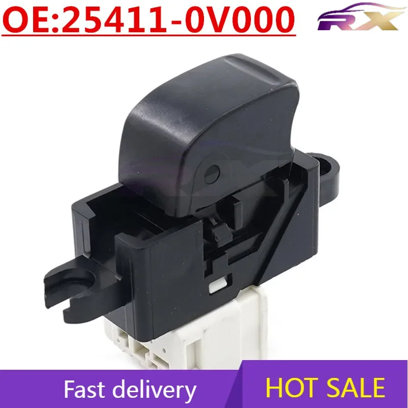 NEW:25411-0V000  Automobile glass lift switch Electric window switch For 1999-2002 Nissan Pathfinder