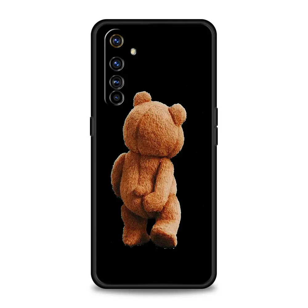 Funny Just Relax Brown Bear For Realme GT Neo 2 3 3T Phone Case For Realme 10 9 8 5G 7 6 GT2 Pro Plus 9i C21 C11 C25 C35 Cover