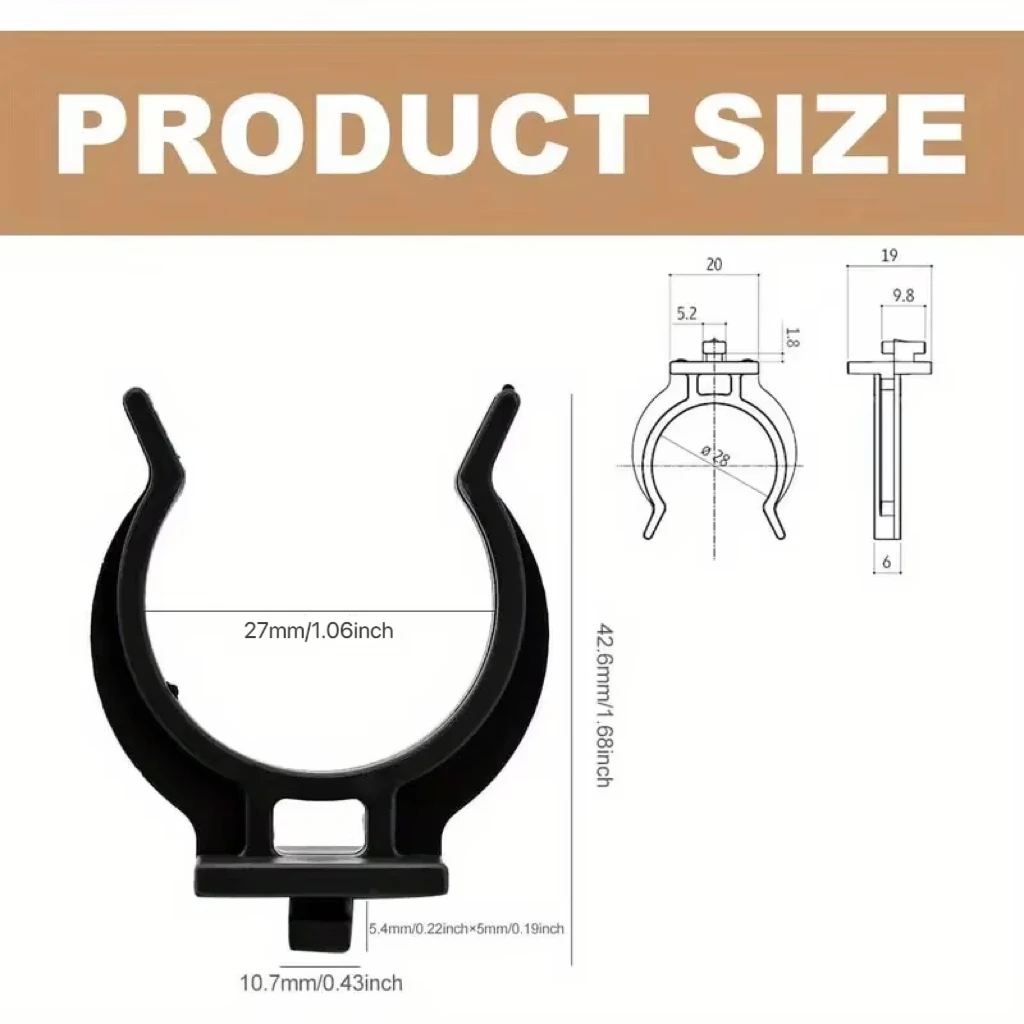 16 Pcs Kitchen Baseboard Hook Plastic Clip for Baseboard Legs Furniture Kitchen (Diameter 27mm)