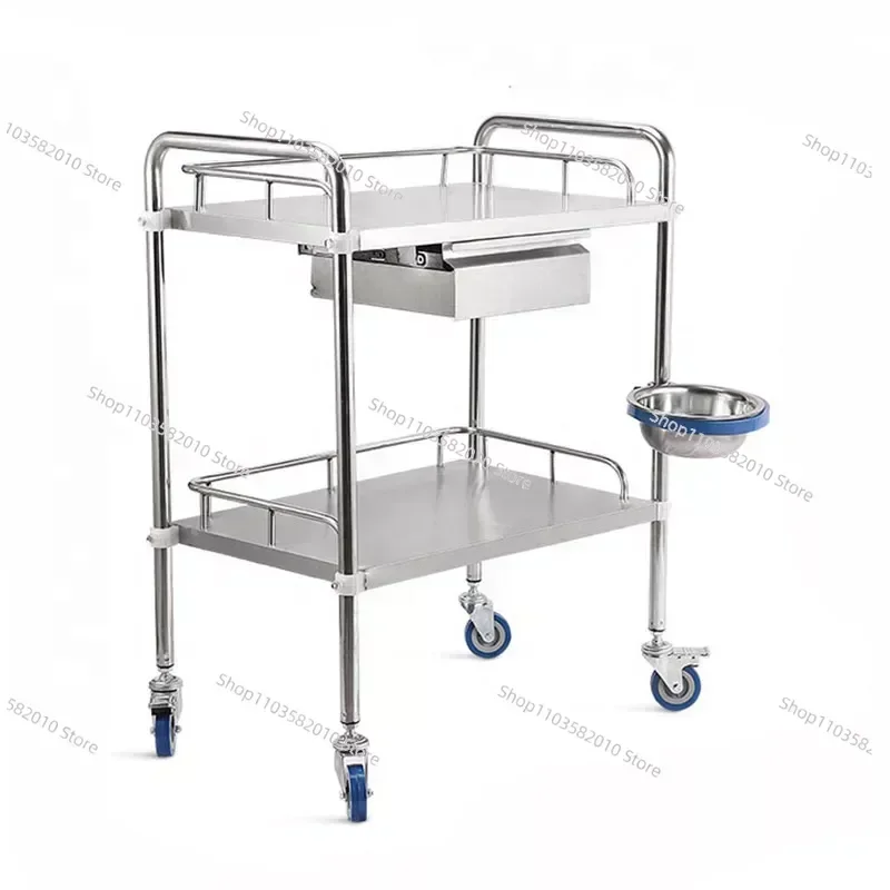 Factory Outlet Stainless Steel Hospital Medical Cart Treatment Trolley (other sizes are required, consult customer service)