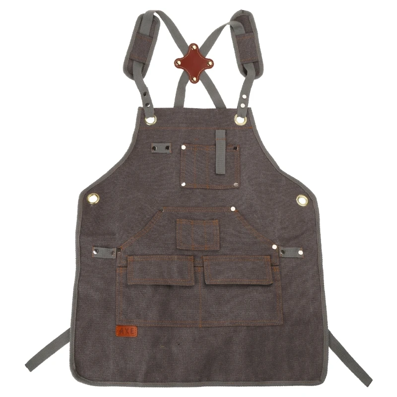 Thicken Canvas Denims Apron Antifouling Baristas Apron Kitchen Restaurant Worker Barbers Carpenters Florist Apron for Kids