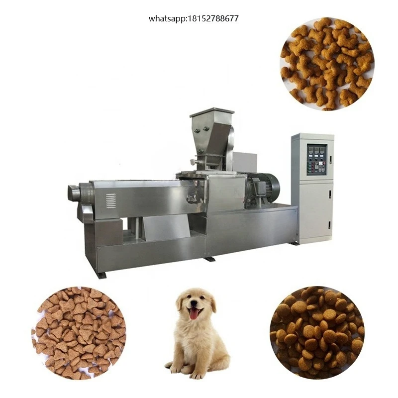 High Productivity Fully Automatic Dry Pet Food Extruder Machine New Condition for Dog Food Production Line Animal Feed Making