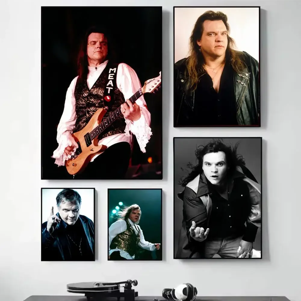Star M-meat Loaf Painting Calligraphy Self Adhesive Wall Art Waterproof Print For Bedroom Living Room Hallway Home Decor